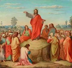 Eduard von Steinle, The Sermon on the Mount, Oil on canvas (relined)