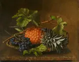 Johan Laurentz Jensen, Still Life with Pineapple and Grapes