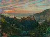 Wilhelm Trübner, View of Heidelberg, Oil on canvas
