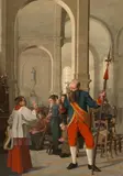 attributed to Henri Brispot, The Choirboy and the Beadle, Oil on canvas