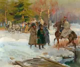 Wojciech Kossak, Napoleon receiving a Message