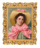 Gaetano Bellei, Portrait of a Young Woman, Oil on canvas
