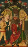 Saint Agnes rejecting Idolatry by Master of the Maikammer Altar, Oil on panel, offered May 2022