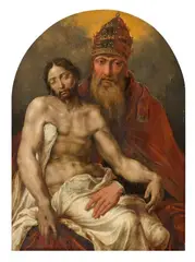 Maarten van Heemskerck, The Holy Trinity, Oil on panel