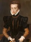 Portrait of a Lady by French or Flemish School, 1557, Oil on panel (parquetted), offered May 2022