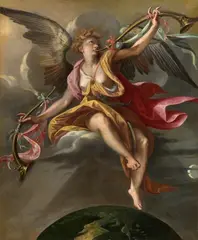 Joos van Winghe, An Allegory of Fama, Oil on canvas