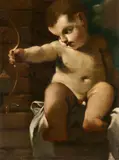 Cupid by called Il Guercino Giovanni Francesco Barbieri, Oil on canvas, offered May 2022