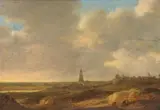 attributed to Jan van Goyen, View of Rhenen, Oil on panel