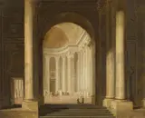 Salomon de Bray, The presentation of the virgin in the temple, Oil on panel