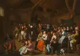 Jan Miense Molenaer, Peasant Wedding Feast, Oil on canvas (relined)