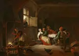 Hendrick Martensz Sorgh, Merry Peasants, Oil on panel