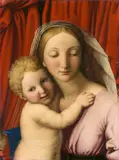 The Virgin and Child by called Il Sassoferrato Giovanni Battista Salvi, Oil on canvas (relined), offered May 2022