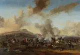 Philips Wouwerman, A Battle between Cavalry and Infantry