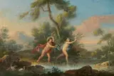 Joseph-Marie Vien, Syrinx and Pan
Apollo and Daphne, Oil on copper. Each