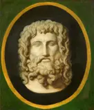 attributed to Christoph Unterberger, The Head of the Rondanini Medusa
The Head of Zeus Otricoli, Oil on canvas. Each