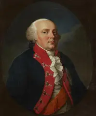 Johann Heinrich Schröder, Oval Portrait of King Frederick WIlliam II of Prussia, Oil on canvas