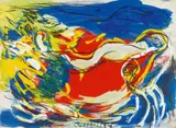 Karel Appel, Ohne Titel, 1957, Acrylic and graphite on card