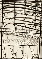 Untitled by K.R.H. Sonderborg, 1974, Ink on paper, sold Dec 2021