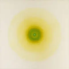 Robert Rotar, Rotation gelb/grün Nr. 12, 1968, Oil on canvas