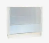 Sphärisches Hohlspiegelobjekt (Modell Olympia 72) by Adolf Luther, 1972, Mirror object: 3 semi-transparent concave mirror strips in front of mirror backing on wood, sold Dec 2021