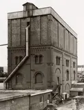 Bernd and Hilla Becher Hilla Becher Bernd Becher, Water tower, Rodange, 1969, Ferrotyped gelatin silver print on Agfa paper