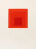 Josef Albers, SP-J, 1971, Colour silkscreen on card