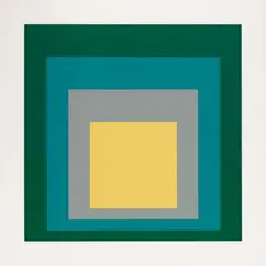 SP VI by Josef Albers, 1967, Colour silkscreen on card, sold Dec 2021