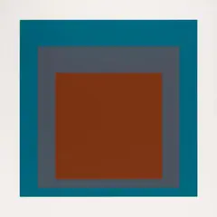SP VII by Josef Albers, 1967, Colour silkscreen on card, sold Dec 2021