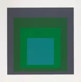 Josef Albers, SP IX, 1967, Colour silkscreen on card