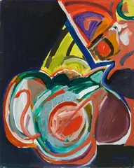 Shirley Jaffe, Untitled, 1966, Acrylic on card