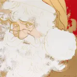 Andy Warhol, Santa Claus, 1981, Colour silkscreen with diamond dust on Lenox Museum Board