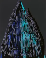 Cologne Cathedral by Andy Warhol, 1985, Farbserigraphie mit Diamantstaub auf leichtem Karton, offered Dec 2021