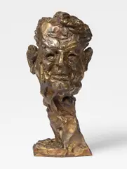 Henri Nannen by Rainer Fetting, 2005/2013, Bronze with golden brown patina, sold Dec 2021