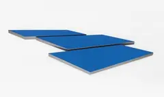 Wolfram Ullrich, Kona, 2011, Acrylic on steel, 3 parts. Overall size approx