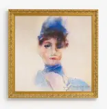 Obvious, Madame de Belamy from: La Famille de Belamy, 2018, GANs algorithm: inkjet print on canvas