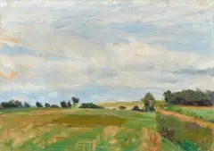 Fritz Overbeck, Im Schluh, 1896, Oil on cardboard