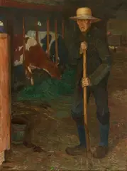 Fritz Mackensen, Heidebauer, 1891, Oil on canvas