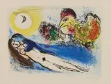 Bonjour sur Paris by Marc Chagall, 1952, Colour lithograph on wove paper with watermark "Arches", sold Dec 2021