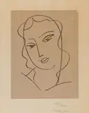 Henri Matisse, Etude pour la vierge "Tête voilée"