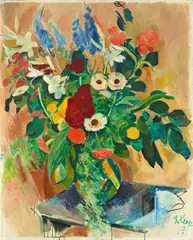 Rudolf Levy, Blumenstillleben, 1919, Oil on canvas
