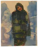 Russisches Mädchen by Emil Nolde, 1913, Watercolour and pen and ink on thin paper, sold Dec 2021