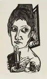 Max Beckmann, Frau mit Kerze