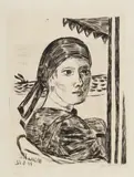 Max Beckmann, Minette, 1922, Etching on Japan paper