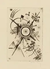 Wassily Kandinsky, Radierung für den Piper-Verlag, 1924, Etching on laid paper