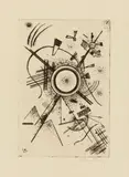 Wassily Kandinsky, Radierung für den Piper-Verlag, 1924, Etching on laid paper