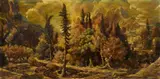 Gert Heinrich Wollheim, Pyrenäenlandschaft, 1946, Oil on plywood