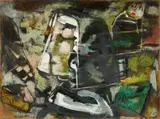 Werner Scholz, Die Nonne, 1961, Oil on artist's board