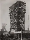 Albert Renger-Patzsch, Hammerhead winding tower, Heinrich Robert Colliery, Hamm, c. 1955, Vintage gelatin silver print on Agfa-Brovira paper