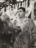 Robert Doisneau, Boucher des Halles, c. 1950, Vintage ferrotyped gelatin silver print