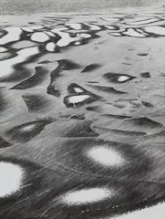 Untitled (Schneeinseln, Chiemsee) by Peter Keetman, c. 1958, Vintage ferrotyped gelatin silver print on Agfa-Brovira paper, offered Dec 2021